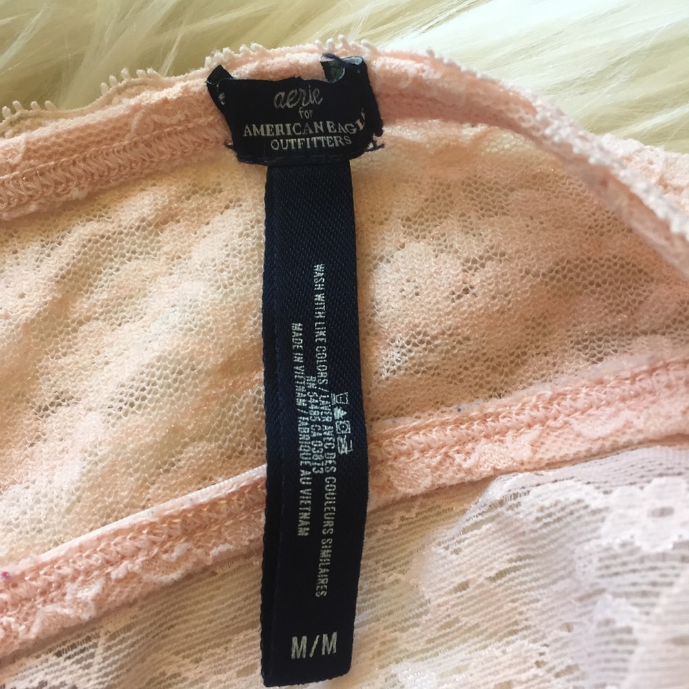 NWOT blush aerie signature lace bandeau - Picture 6 of 6